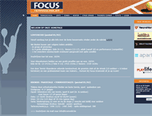 Tablet Screenshot of focustennis.be